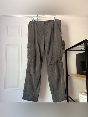 Vintage army surplus straight leg cargo utility work chore pants